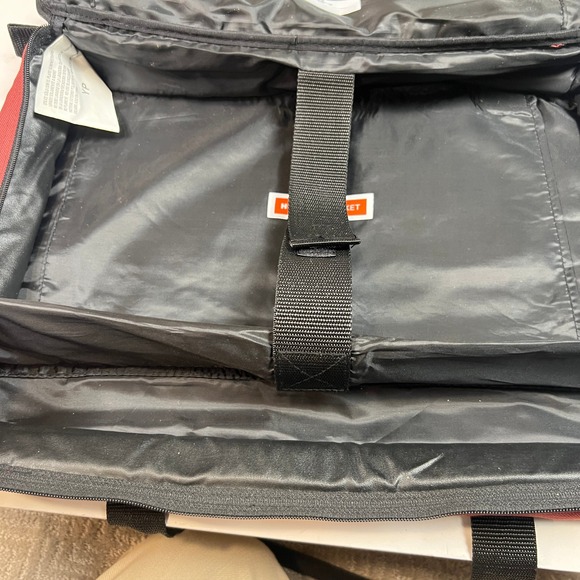 Pyrex Portables Casserole Carrying Bag Insulated Red Cold Pack Pocket Hot Dish - Picture 10 of 14